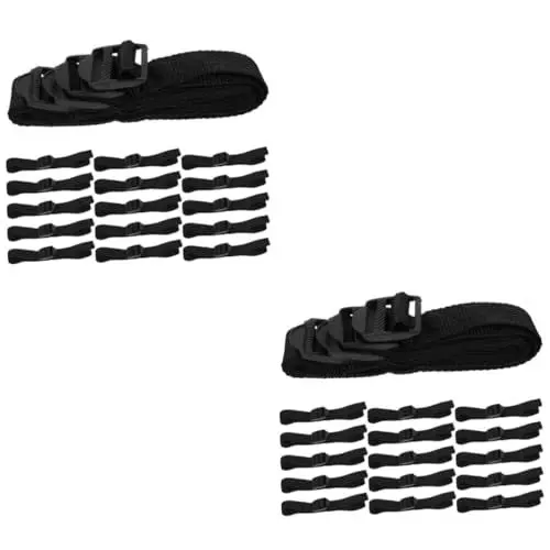 Produktbild: BESPORTBLE 2 Sätze Gartenbodenbelüfter-Schuhe Riemen Sicherer Verriegelungsmechanismus Für Einfache Montage Zur Gartenpflege 16 Stück * 2