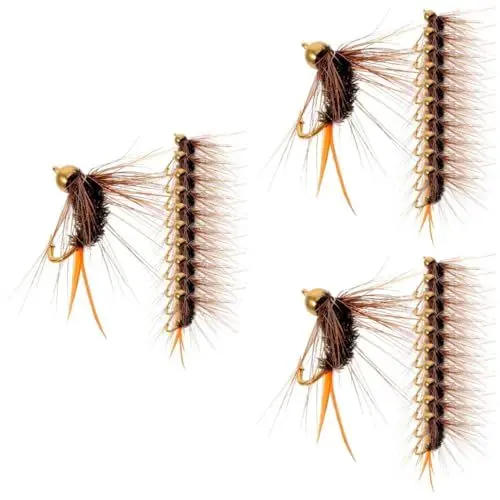Produktbild: BESPORTBLE 36 Stk Fliegenhaken-fliegenköder Simulation Fliegender Haken Fliegenfischen Fliegen Auftrieb Köder Haken Köderhaken Bionischer Bienenköder Pfauen Feder Gestreifter Barsch Flug