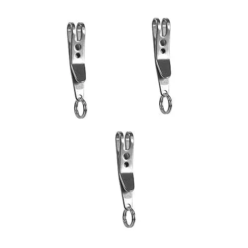 Produktbild: BESPORTBLE 3St Bag Charm Pocket Clip elastikband kleiderhänger schlusselringen kleiderregal aufhänger Taschenorganizer kleiderbügeln schlüsselring mitgebsel Taschenlampe Hanger