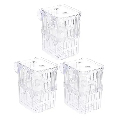 Produktbild: BESPORTBLE 3stücke Aquarium Fische Brutkasten Fischzuchtbox Isolationsbox Für Fischzucht Mit Saugnapf-Design