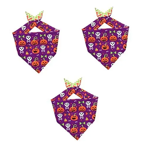 Produktbild: BESPORTBLE 3stücke Decorative Halloween Cat Bandana Für Hunde Und Katzen Stilvolles -Halstuch Verschiedenen Für Partys Und Fotoshootings