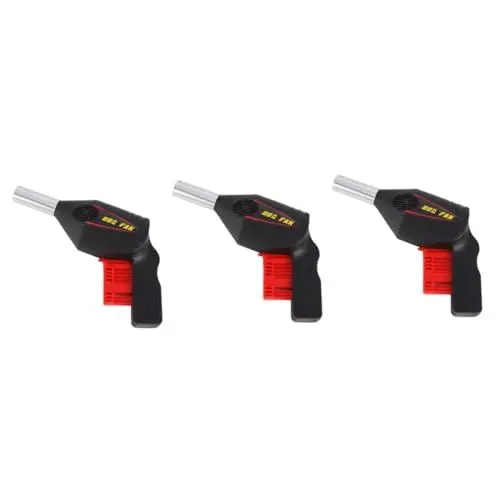 Produktbild: BESPORTBLE 3St Grill-Kochwerkzeug Handheld Fan Hand held Fan BBQ Fan Handgebläse tragbarer Grillventilator Lüfter Haartrockner Handpresse Grillventilator Manueller Grillventilator Handdruck