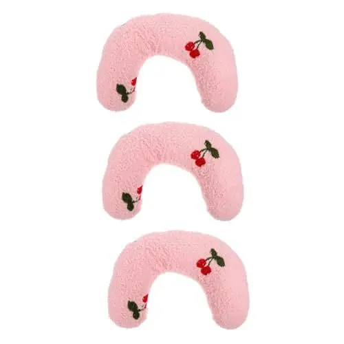 Produktbild: BESPORTBLE 3St Haustier Kissen schmusekissen für Katzen Dog Pillow Haustierbettkissen Katzen-Halskissen Haustierschlafkissen Ruhekissen für Katzen Tragbares Katzenkissen Fussel Rosa