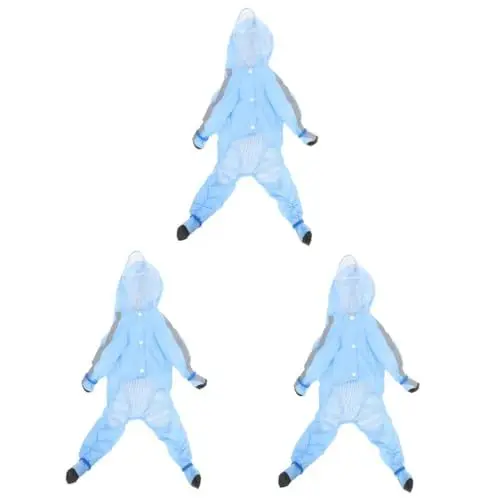 Produktbild: BESPORTBLE 3St Hund Regenmantel Hunde regencape Hunde Regenjacke Welpenmantel Hunderegenmantel mit Kapuze kleine hundekleidung Regenmäntel Regenmantel für Haustiere Regenjacke für Hunde