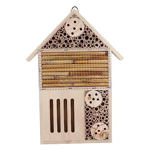 Produktbild: BESPORTBLE 3St Insektenhaus Beobachtungshaus Bienenhotels und Bienenstock Maurerhaus Gartenbedarf Insektenzimmer Marienkäfer-Hotels hölzern Holz Ornamente schmücken Kind Bienenwabe