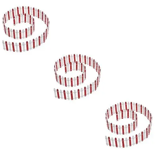 Produktbild: BESPORTBLE 3St Mini-Hauszaun Zauntor selber Bauen Miniaturen Christbaumschmuck Weihnachtsdekorationen Miniaturzaun feenhafter Gartenzaun zweifarbig Zubehör Werkzeug Holzzaun schmücken Bambus