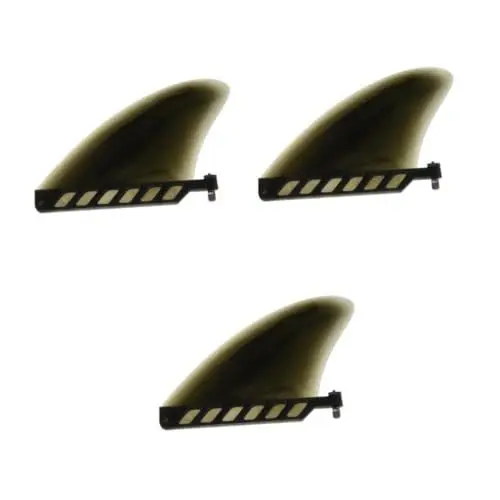 Produktbild: BESPORTBLE 3St Surfbrettflosse Surfbrett Flossen Surfbrett Zubehör Surfbrett Wassersportausrüstung Surfbrett Propulsion Surfbrett abnehmbar Surfbrett Paddleboard Paddelbrett Flosse PVC Black