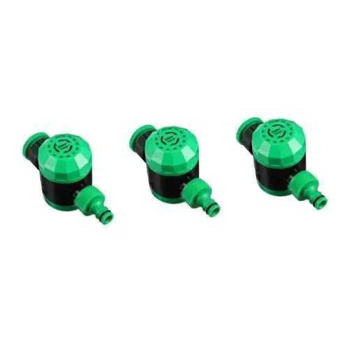 Produktbild: BESPORTBLE 3St Wasseruhr für Gartenschlauch automatische gartenbewässerung automatisches bewässerungssystem Timer für Schlauchbewässerung Eimer-Tropfbewässerungsset Sprinkleranlage Abs Green