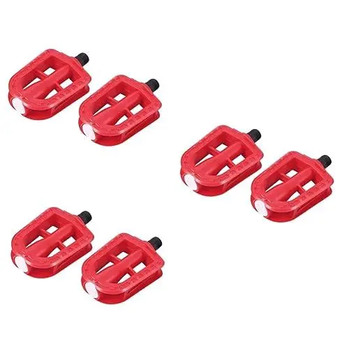 Produktbild: BESPORTBLE 3 Paare Fahrzeugpedal Rennrad Pedale Fahrradkomponenten Pedale Aus Hochwertigem Material Fahrradpedale Mountainbike-Pedal Auto Pedale rutschfeste Trittstufen Rennradpedale Rot