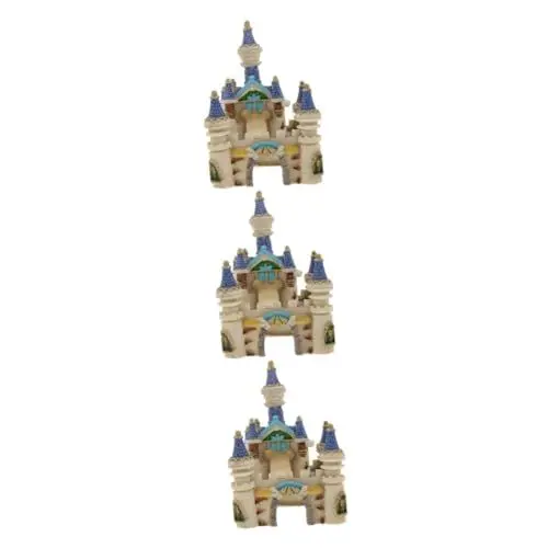 Produktbild: BESPORTBLE 3-teiliges Aquarium-Ornament Aus Kunstharz Burg Dekoratives Aquarium-Set Unterwasserlandschaft Burg- Für Aquarien-zuchtbox