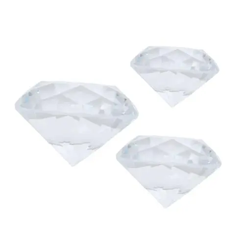 Produktbild: BESPORTBLE 3 STK Diamantverzierungen Glasvase Kristallvase Flasche Hochzeitsdekorationen Schmuck künstlicher Diamant große Strasssteine Modell Requisiten Briefbeschwerer Braut Füllstoff
