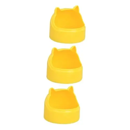 Produktbild: BESPORTBLE 3 STK Futterbox Für Katzenohren Aus Kunststoff Kleiner Tierfutterspender Futterbehälter Für Hamster Futterspender Für Katzen Hund Selbstfütterer Lebensmittelbehälter Plastik