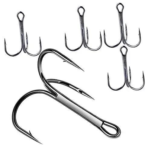 Produktbild: BESPORTBLE 3 Sätze Angelhaken Angelausrüstung Drillinge Zum Angeln Haken Für Angelschnur Salzwasserhaken Angelköder Köder Metallhaken Fishing Fischen Haken Zum Angeln Höhenhaken 5 Stück * 3