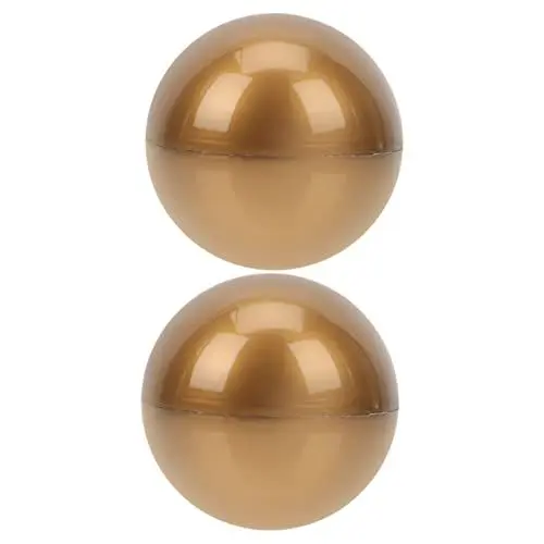 Produktbild: BESPORTBLE Tombola Kapsel 3 Sätze Lotteriekugel Befüllbare Kugel Aus Acryl Sphäre Partybälle Spielset-zubehör Kaugummiautomatenball Spielzeugmaschine Spielball Spielzeugeier Golden Plastik 2 Stück * 3