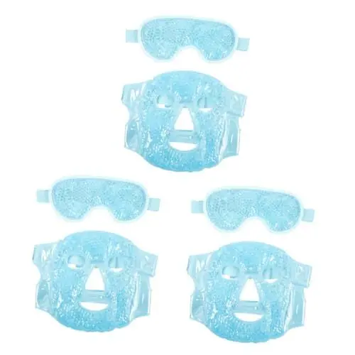 Produktbild: BESPORTBLE 3 Sets Beauty Maske Augen Eis Kühlmaske Eis Kühlmaske Für Gesicht Augen Schlafmaske Gel Gesichtsmaske Gel Augenmasken Kühlende Augenabdeckung Pvc Maske Blau Superweiches