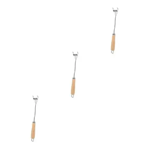 Produktbild: BESPORTBLE 3 Stk Backblech Brecheisen grillgrates grillrost grillwerkzeug grillzubehã¶r grillbesteck Campinggrills der Eiergrill Edelstahl Brechstange Grillrost-Greiferklemme Rostfreier Stahl