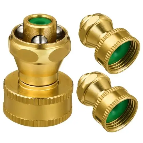 Produktbild: BESPORTBLE 3 Stk Sprinklerkopf Drehschlauchtülle Gartendusche Sprayer Wasserschlauchstrahldüse Kehrdüse Power-sprayer Kehrmaschine Sprühdüse Einstellbarer Golddekor