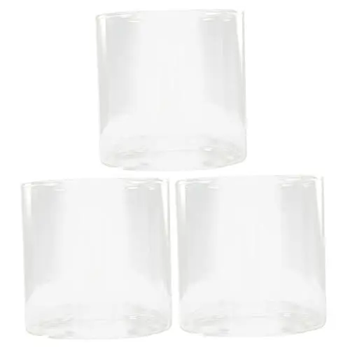 Produktbild: BESPORTBLE 3 Stück Runde Terrarium-glasvase Zylindrische Blumenvase Für Zimmerpflanzen Dekorzylinder Für Blumenarrangements
