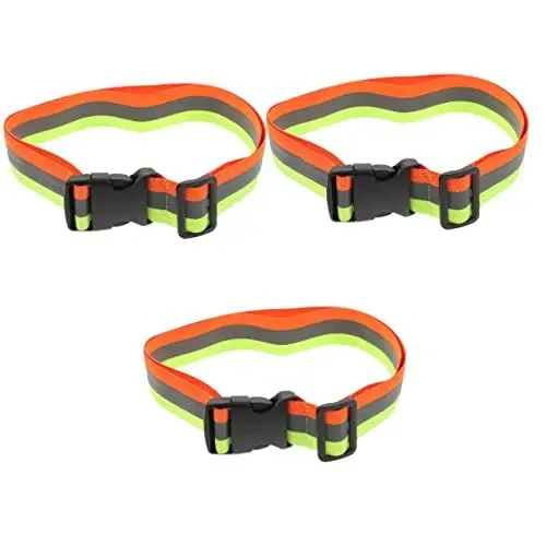 Produktbild: BESPORTBLE 3 Stück Reflektierender Gürtel Laufgürtel Elastisches Nachtlaufband Reflektierende Laufausrüstung Fitness Reflektierendes Nachtband Reflektierende Riemen Reflektierender