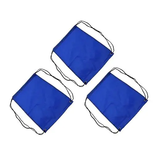 Produktbild: BESPORTBLE 3 Stück Wasserdichtes Kordelzugbeutel Gym Bags fitnesstaschen travel Pack plastiktasche plastiktüte Fitness-Rucksäcke Taschen mit Kordelzug Aufbewahrungstaschen Mutiges Seil Blue