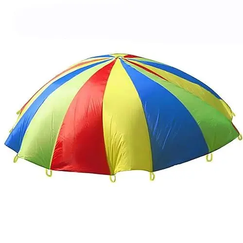 Produktbild: BESPORTBLE 3 Übungsfallschirm Outdoor-Spielzeug Für Kinder Fallschirm Für Kinder Bunter Fallschirm Kindermannschaft Kinderspielfallschirm Spielplatz Fallschirm Eltern-Kind Zeltmatte Klein