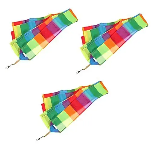 Produktbild: BESPORTBLE 3st Drachenschwanz Outdoor-Kite-zubehör Drachenrohrschwanz Dampfreiniger Drachenschwänze Fliegender Drachenschmuck Kite Tail Stoffband Verbinder Langen Chemiefasertuch