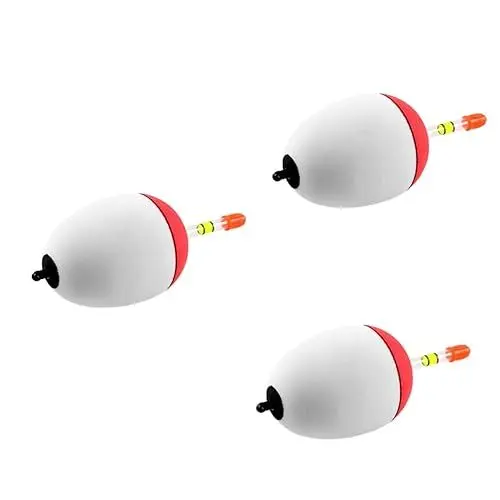 Produktbild: BESPORTBLE 3st Eva Bobber Schwimmer Angeln Schaum Bobber Weiße Leuchtstäbe Tischtennishandschuh Pose Zum Karpfenangeln Fischbopper Bojenangeln Leuchtstab Schwimmt Waggler Schwimmt Angelbopper
