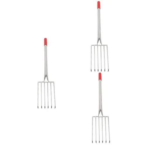 Produktbild: BESPORTBLE 3st Gartenrechen Laubgreifer Rechen Rasen Rechen Leichter Rechen Laubrechen Für Den Garten Rechen Gehalten Werkzeug Zum Graben Von Strandmuscheln 2 Rechen Gummi Hülse Handwerkzeuge