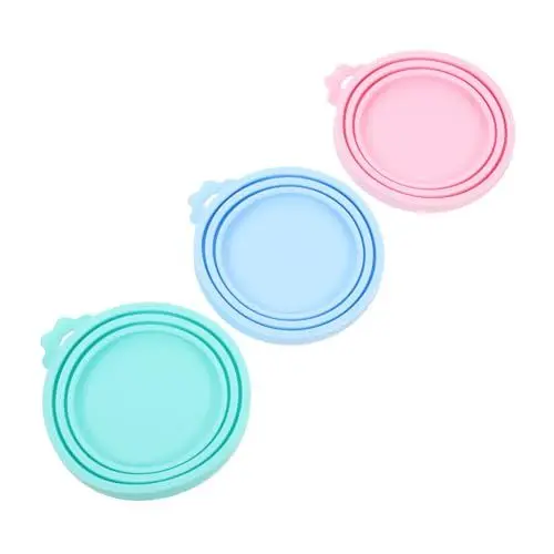 Produktbild: BESPORTBLE Silikondeckel für Tierfutter-aufbewahrungsdosen Luftdichte Dosenabdeckungen Deckel für Tierfutterbehälter Universelle Dosendeckel