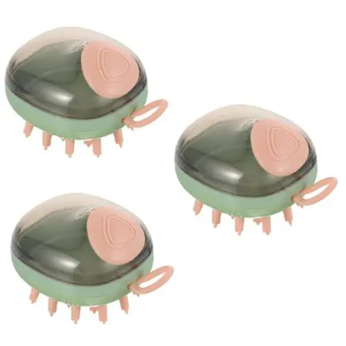 Produktbild: BESPORTBLE 3st Massagebürste Für Hunde Haustier-badewerkzeug Kämme Für Die Haustierpflege Badebürste Für Welpen Massagebürste Für Haustiere Badebürste Für Haustiere Hundebürstenbad Green Abs