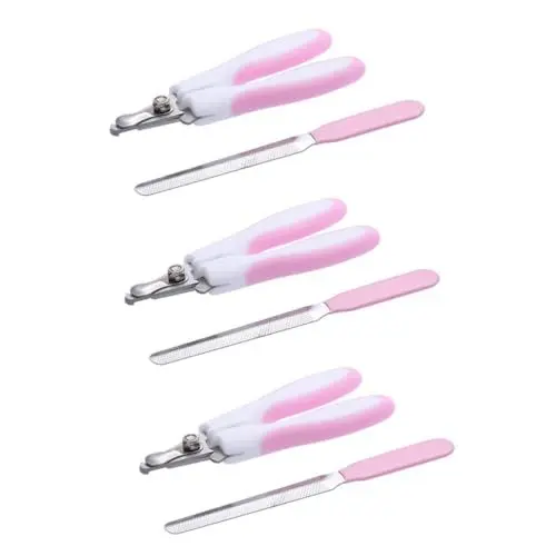 Produktbild: BESPORTBLE 3stücke Professioneller Haustier-nagelknipser Für Hunde Und Katzen Ergonomischer Trimmer Mit Edelstahlklingen Sicher Und Bequem Für Kleine Tiere Rosa