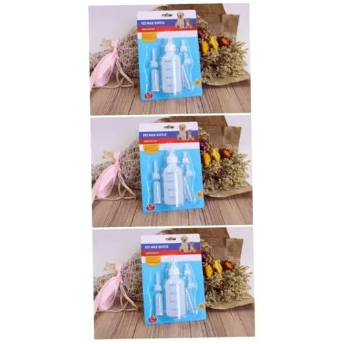 Produktbild: BESPORTBLE 3-teiliges 60-ml-haustierflaschen-Set Für Hunde Und Katzen Stillflaschen-Set Für Kätzchen Welpen Kleintiere