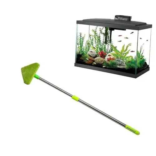 Produktbild: BESPORTBLE 3st Reinigungsbürste Bürstenreiniger Mit Langem Stiel Dreieck Aquarienreiniger Gerätereiniger Teleskopreiniger Aquariumreiniger Zubehör Für Aquarien Schwammreiniger Green