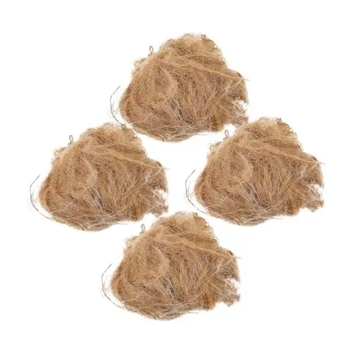 Produktbild: BESPORTBLE 4 Jute-brennwerkzeug Jute-flammenanzünder Feuerstarter Aus Jute Feuerwerkzeug Flammenstarter Notfeueranzünder Campingversorgung Natürlicher Feuerstarter Feuerstarterseil Jute-Seide