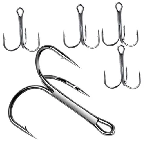 Produktbild: BESPORTBLE 4 Sätze Angelhaken Metallhaken Fishing Fischereiwerkzeug Fischhaken Angeln Zubehör Haken Für Angelschnur Ankerhaken Mit DREI Klauen Drillinge Zum Angeln Angelgeräte 5 Stück * 4