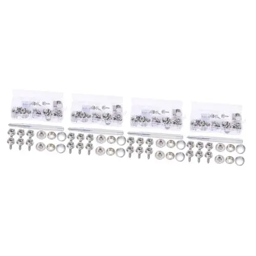 Produktbild: BESPORTBLE 4 Sätze Canvas-Snap-Kit segeln zubehör segelzubehör Segelboot Reparatur Kit DIY-Kits Segeltuch-Druckknopf für Yachten Schraubverschluss Knopf aus Edelstahl Kupfer Silver