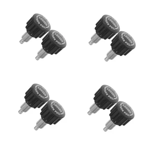 Produktbild: BESPORTBLE 4 Sätze Fitnessgeräte Ersatzteile Krafttraining Fitnessausrüstung Kugelform Verstellknopf Ersatzteil Für Stiftknopf Stift Für Hantelbank Zugstift-federknopf Abs Black 2 Stück * 4