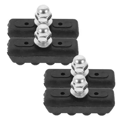 Produktbild: BESPORTBLE 4 Stück Bremsbeläge Für Fahrräder Austausch Der Rennradbremse Mountainbike Bremsbeläge Bremszubehör Für Fahrräder Ersetzen des Fahrradbremsbelags Rennrad Bremsbelag Metall Black