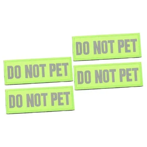 Produktbild: BESPORTBLE 2er-Set Service-Hunde-Patch-Pack Reflektierende Selbstklebende Erkennungsmarken Hundewesten-Aufkleber Nylon-Service-Hunde-Patches Für Die „Nicht “-Patch 2 Stück X 2