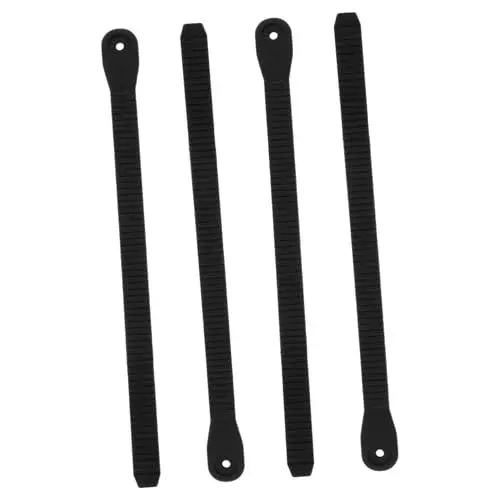 Produktbild: BESPORTBLE 4 Stück Einstellschnalle Für Skateschuhe Bindungsgurt Für Skateschuhe Snowboard-bindungsriemen Snowboard-bindungsschraube Leitergurte Für Snowboardbindungen Black PVC