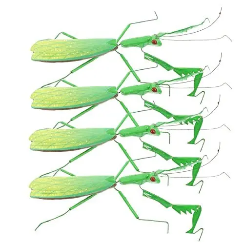Produktbild: BESPORTBLE 4 Stück Hohe Simulation von Insekten Kinderspielzeug Blumentöpfe gefälschte Gottesanbeterin Dekoration Schmücken Pflanztopf Lernspielzeug für Kinder Mantis-Modell Puzzle Tier