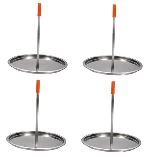 Produktbild: BESPORTBLE 4 Stück Hühnerregal Backform parrillas para asar Carne Grillhähnchenhalter Ofen Bratpfanne Tragbarer Camping-Grillständer BBQ-Grillplatte Mauer Grillspieße Truthahn Backgeschirr