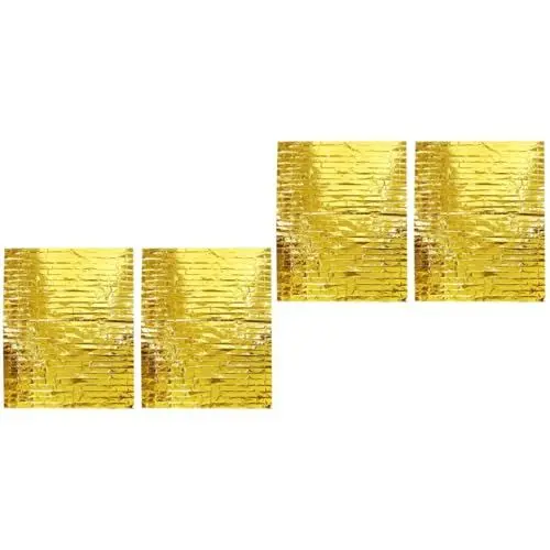 Produktbild: BESPORTBLE 4 Stück Isolierdecke Strapazierfähige Rettungsdecke Goldene Raumdecke Isolierte Outdoor-decke Thermodecken Sonnenfeste Decke Reflektierend Erste-hilfe-decke Aluminisierte Pet-folie