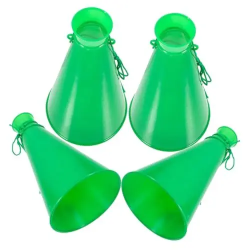 Produktbild: BESPORTBLE Mini-fußball 4 Stück Fußballspiel Cheer-Megaphone Party-Hupe Spielzeug Für Jungen Und Mädchen Spielzubehör Für Fans