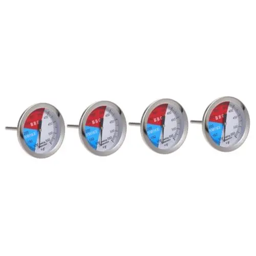 Produktbild: BESPORTBLE 4 Stück Ofenthermometer Grillthermometer Outdoor-ofen Küchenofen Meter Grilltemperaturfühler Backtemperaturanzeige Für Den Haushalt Bimetall Steak Glas Lebensmittel Grillwerkzeug
