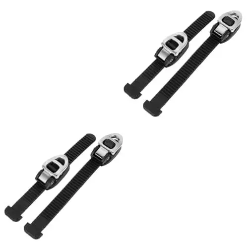 Produktbild: BESPORTBLE Damen Eislaufschuhe 4 Stück Schlittschuhschnalle Profiwerkzeuge Skate-Riemenschnalle Schnürsenkel Rollschuhe Rollschuhgurte Skate-zubehör Tragbar Skibrett Rollschuhlaufen Lieferungen PVC