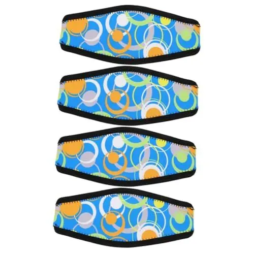Produktbild: BESPORTBLE 4 Stück Schnorchelmaske Neopren-maskenriemenabdeckung Schwimmmasken-Slap-Cover Dive Haarschutzfolie Tauchermaske Riemenabdeckungen Für Tauchmasken Schnorcheln Brille Taucherstoff