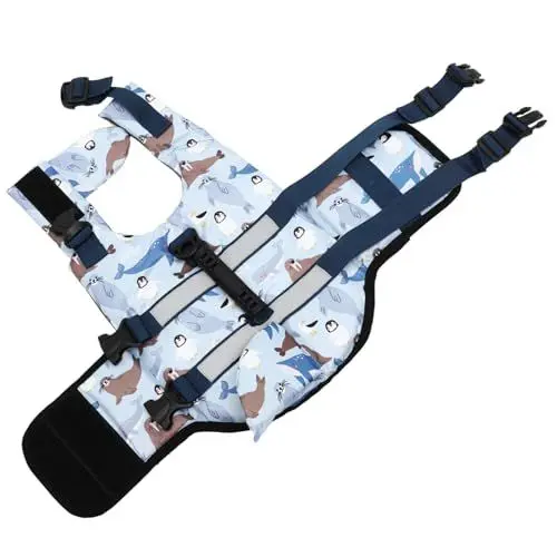 Produktbild: BESPORTBLE 4 Stück Schwimmweste Für Hunde Sicherheitswesten Für Haustiere Rettungsweste Für Welpen Haustierzubehör Warnweste Welpen Schwimmwesten Welpe Schwimmen Hund Lebensretter Polyester