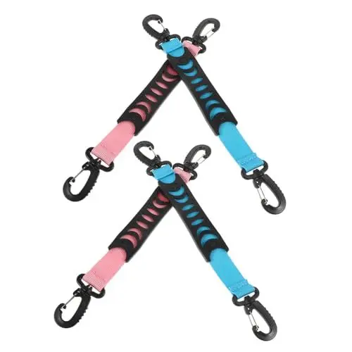 Produktbild: BESPORTBLE 4 Stück Skate-Griff Schuhträger für Skates Tasche für Rollschuhe Tasche für Skischuhe Schlittschuhtasche Verstellbarer Skischuhträger Befestigungsriemen für Schlittschuhe Nylon