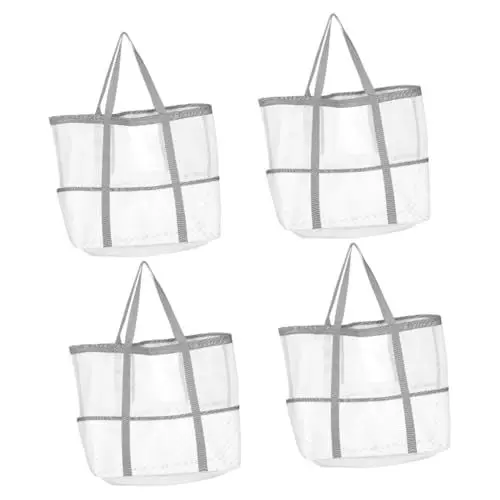 Produktbild: BESPORTBLE 4 Stück Strandtasche Tragetasche Tragetasche Tasche Für Reisen Organizer Tasche Reisetasche Kleinigkeiten Tasche Große Tragetasche Strand Tragetasche Familien
